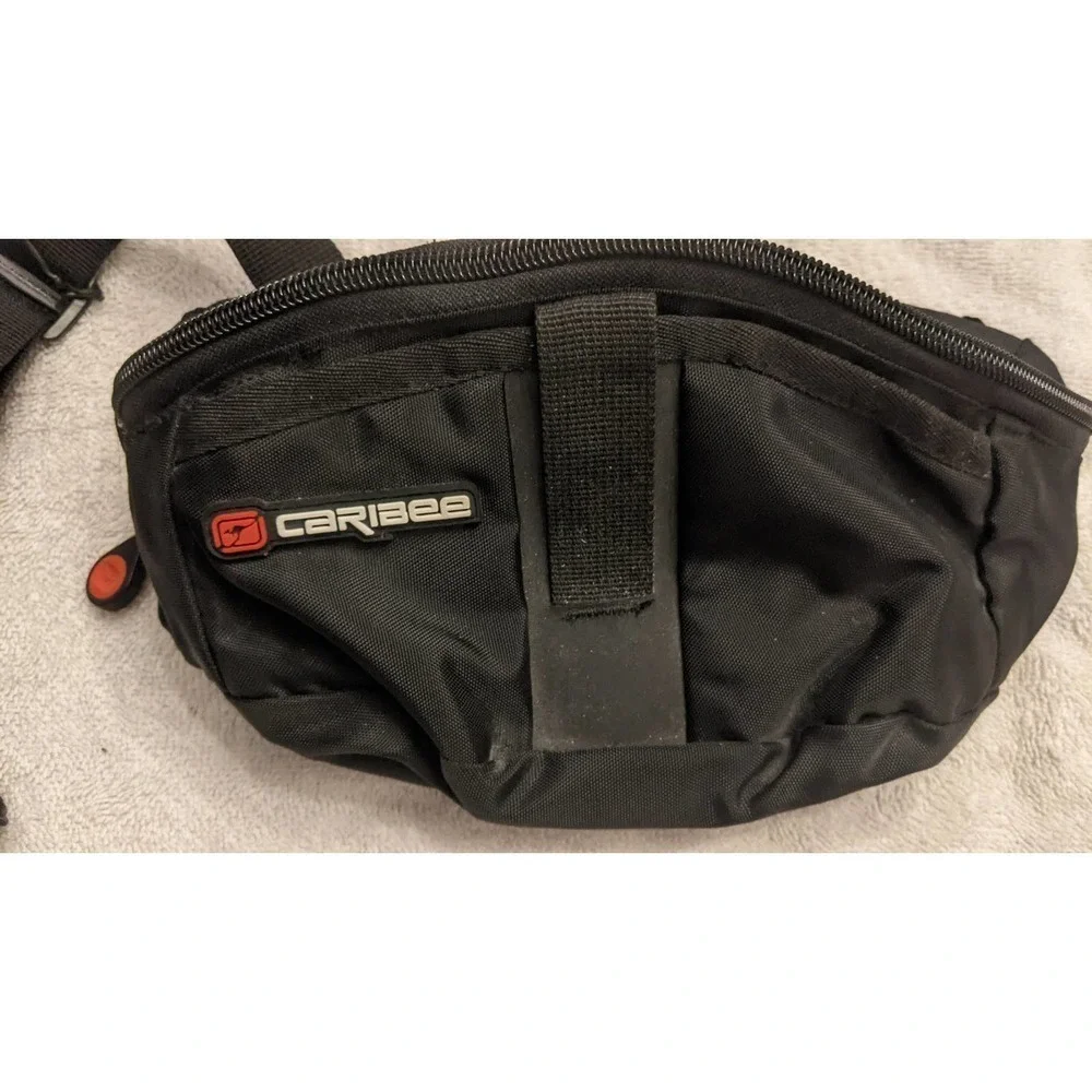 Caribee Compact Travel Waist Pack, Moonlite, Black, 90s, Vintage, Hiking
